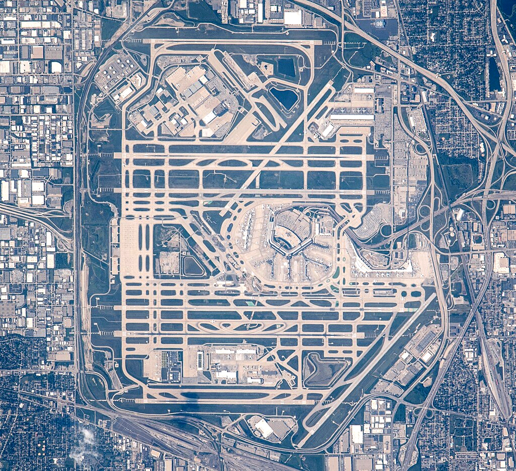 Satellite image of O'Hare airport